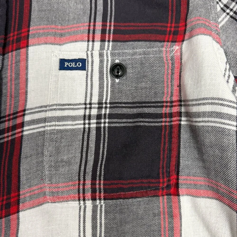 EUC Men's POLO RALPH LAUREN Classic Fit Lined Plaid Flannel Shirt | Size‎ M
